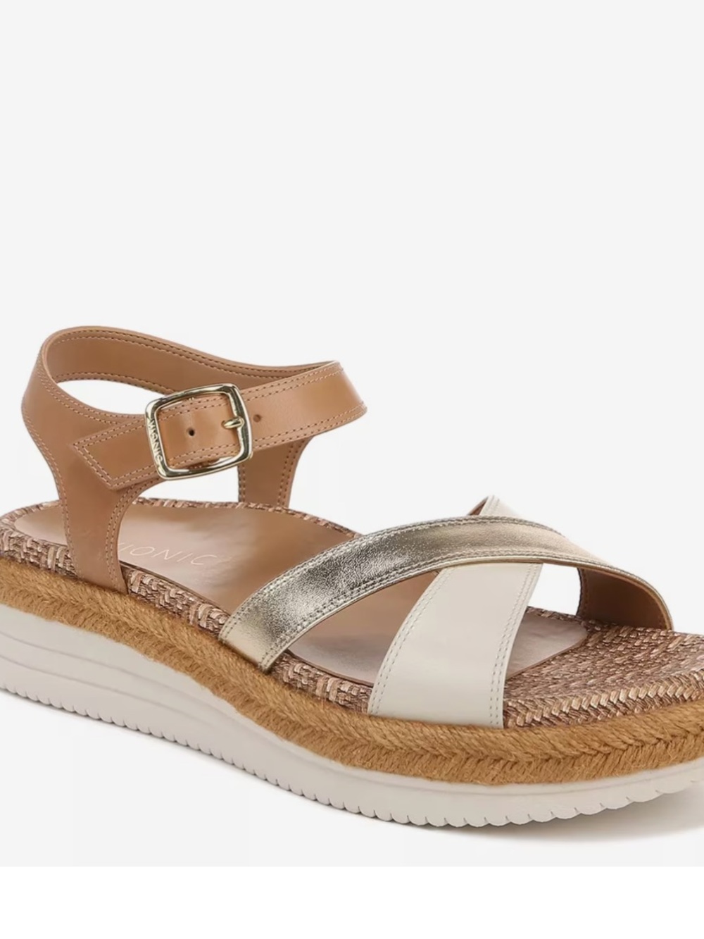 Vionic Mar Camel/Gold Sandal Size 7